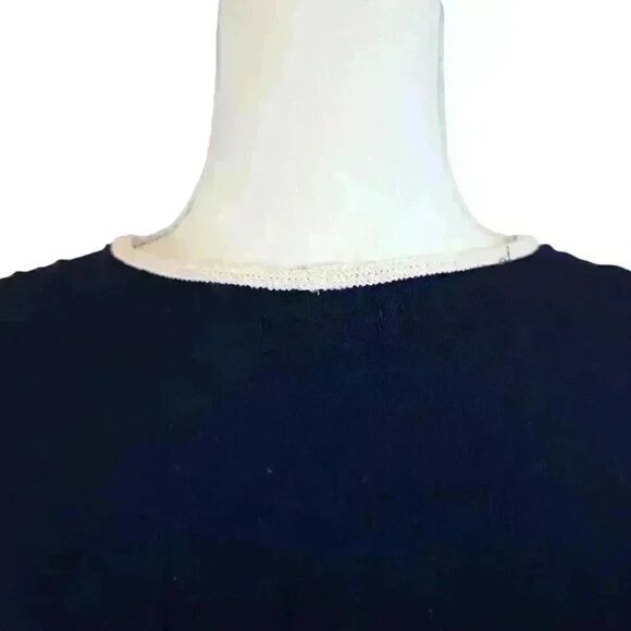 Max Studio Navy Blue Lace Up Front Sleeveless A-Line Mini Dress Size XS - Picture 7 of 8